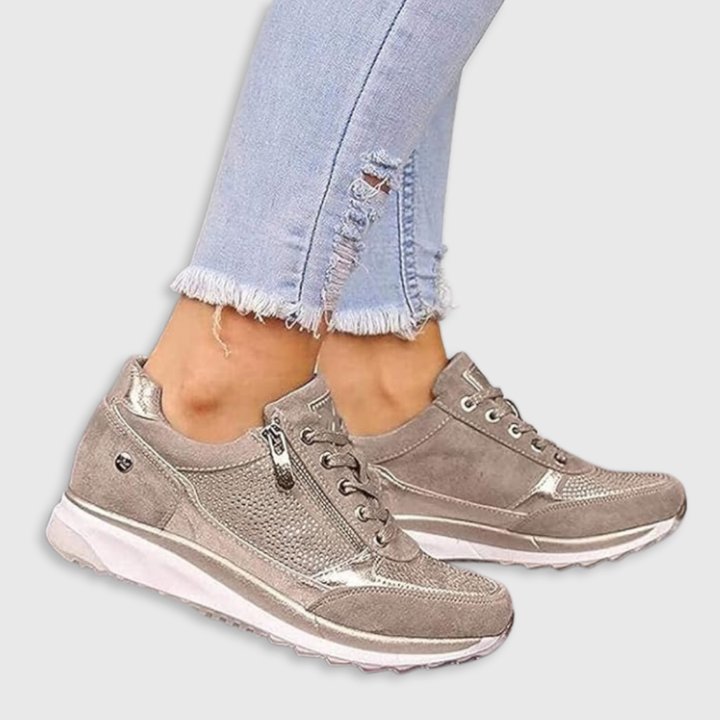 Claire™ | Zip-Up Comfort Sneakers