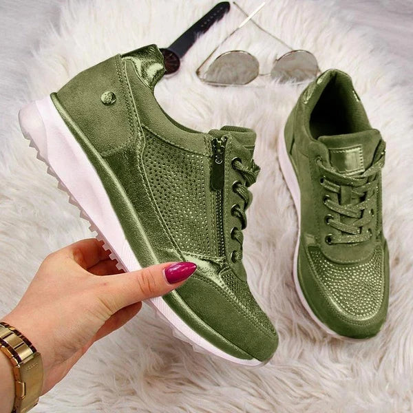 Claire™ | Zip-Up Comfort Sneakers