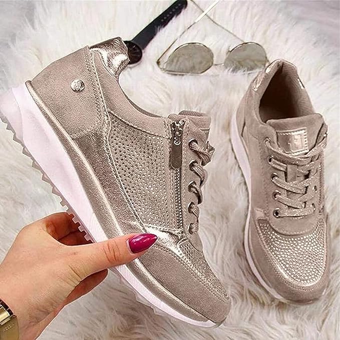 Claire™ | Zip-Up Comfort Sneakers