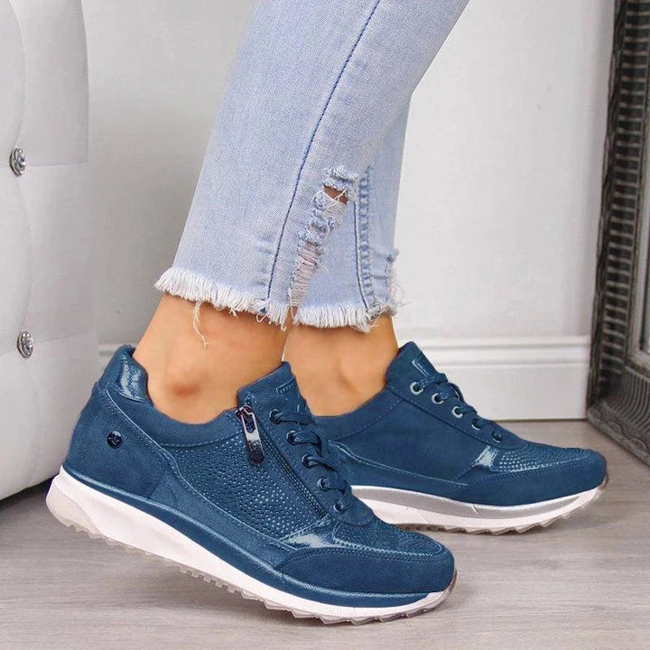 Claire™ | Zip-Up Comfort Sneakers