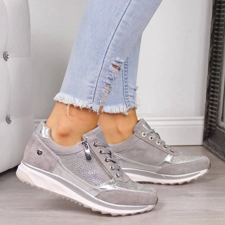 Claire™ | Zip-Up Comfort Sneakers