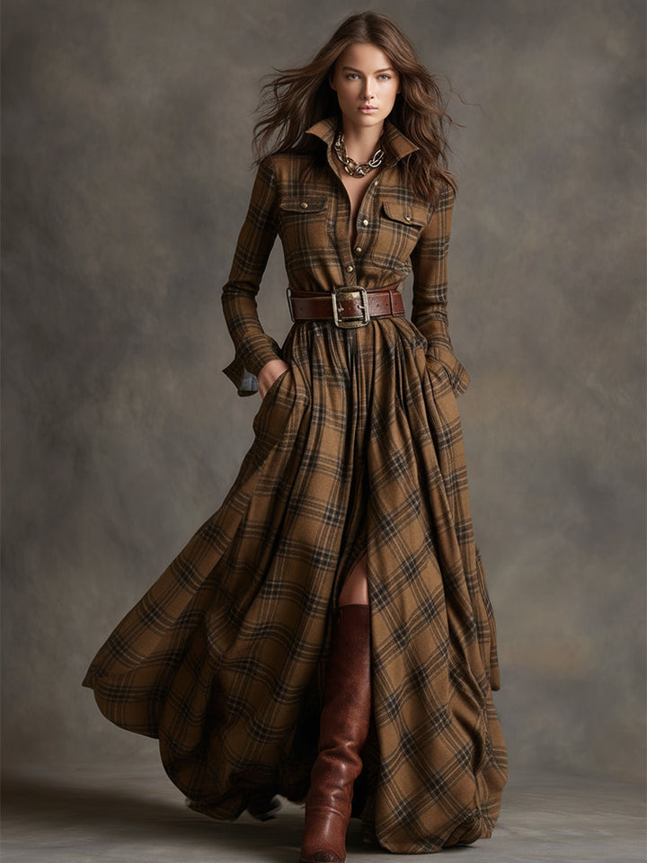 Mireline - Classic Button-Up Shirt Dress