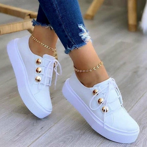 Serena | Orthopedic Round Toe Platform Sneakers™