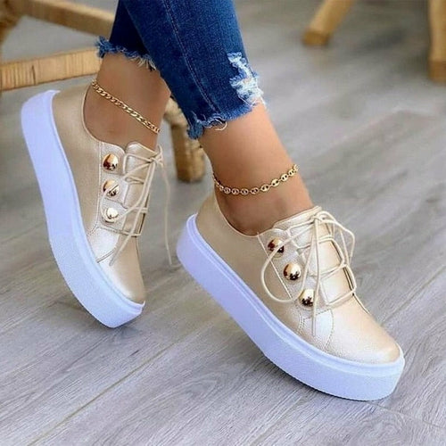 Serena | Orthopedic Round Toe Platform Sneakers™