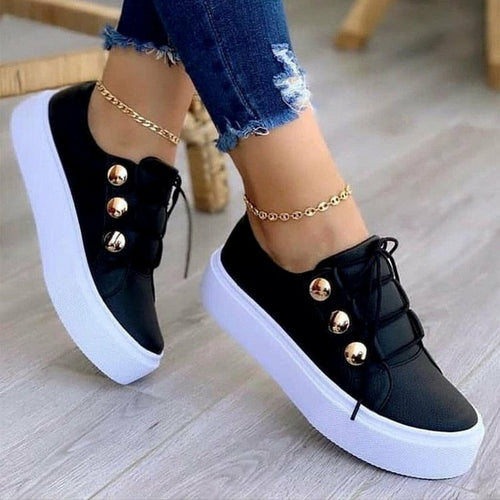Serena | Orthopedic Round Toe Platform Sneakers™