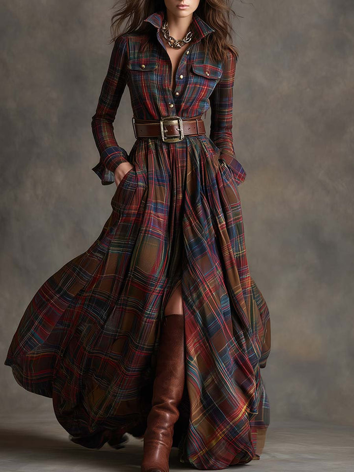 Mireline - Classic Button-Up Shirt Dress