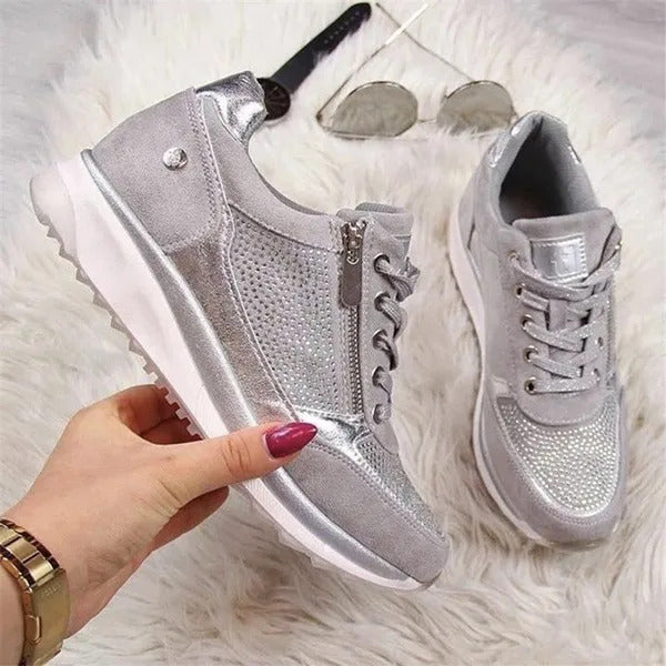 Claire™ | Zip-Up Comfort Sneakers