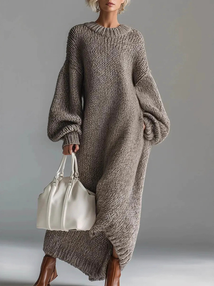 Valeria | Oversized Knit Maxi Dress