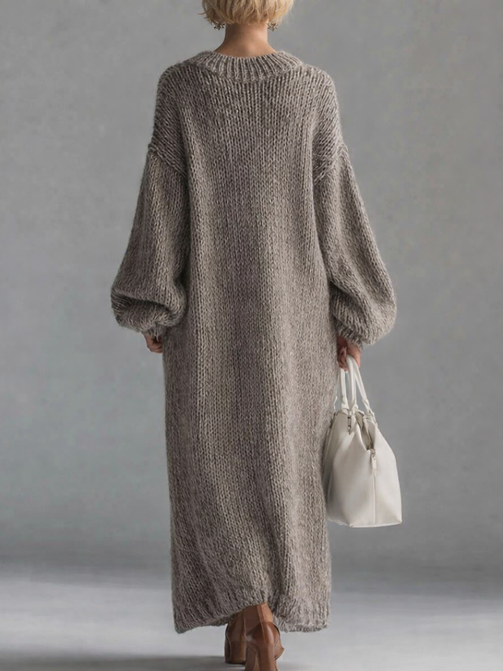 Valeria | Oversized Knit Maxi Dress