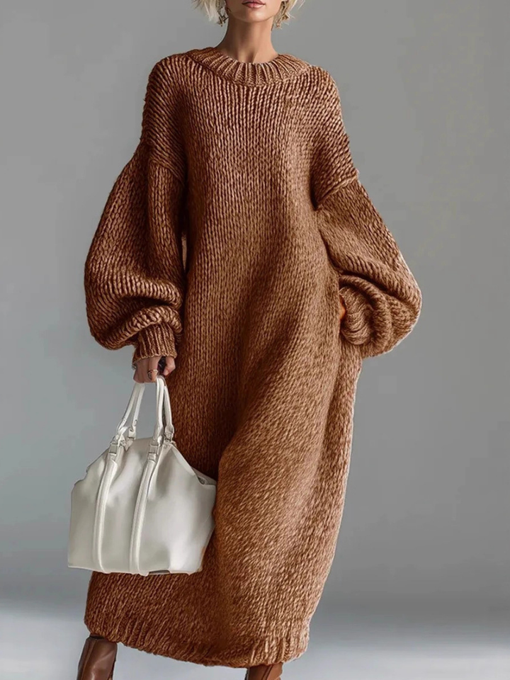 Valeria | Oversized Knit Maxi Dress