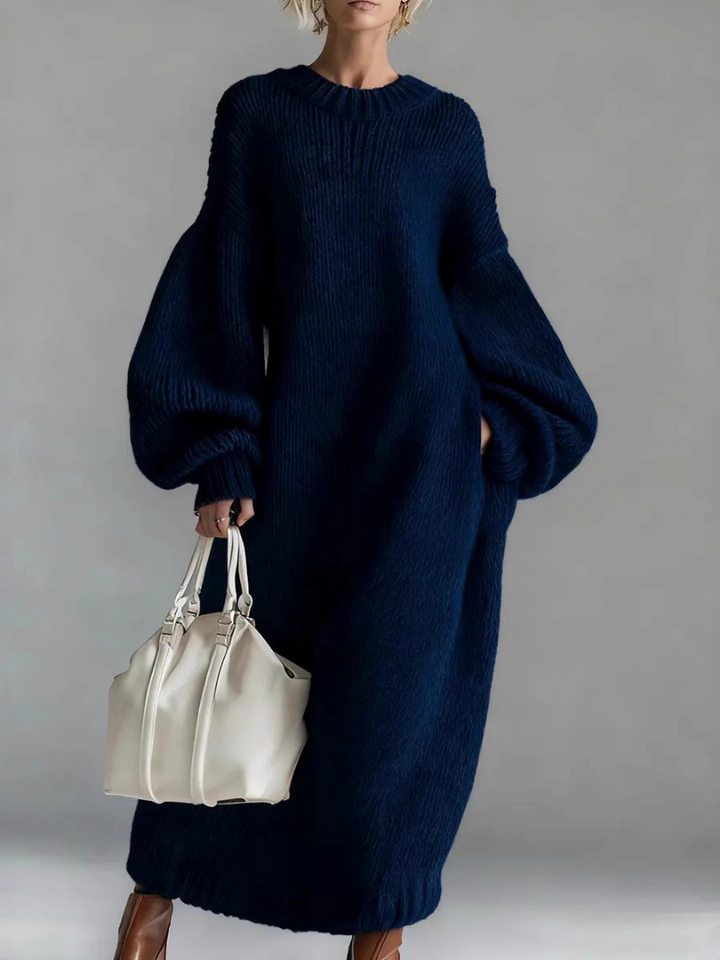Valeria | Oversized Knit Maxi Dress