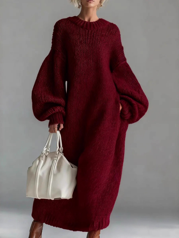 Valeria | Oversized Knit Maxi Dress